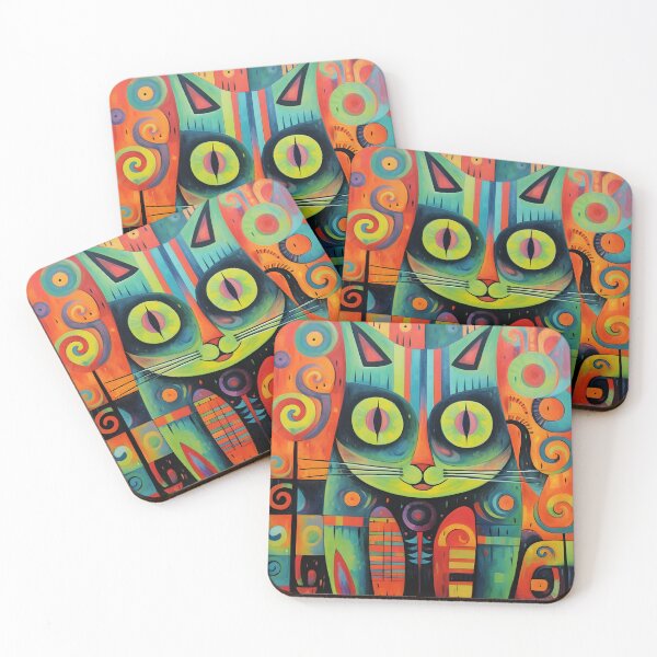 Item preview, Abstract Cat #2 designed and sold by DigiWorldAi.