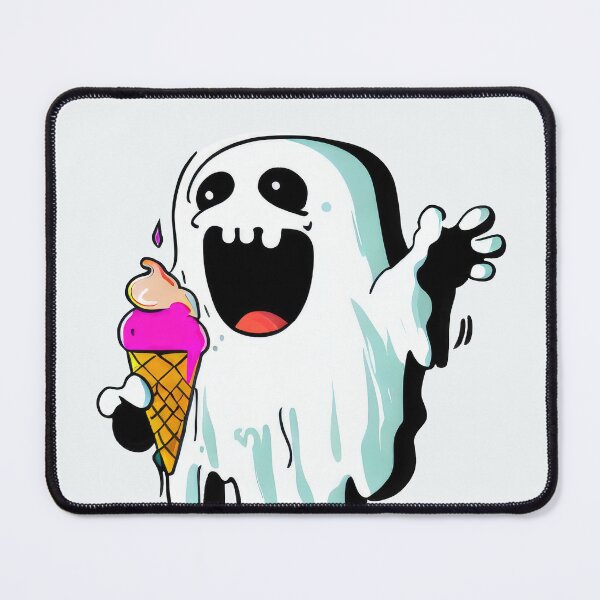 Item preview, Summerween - Kawaii Ghost with Ice Cream designed and sold by pocketart2023.