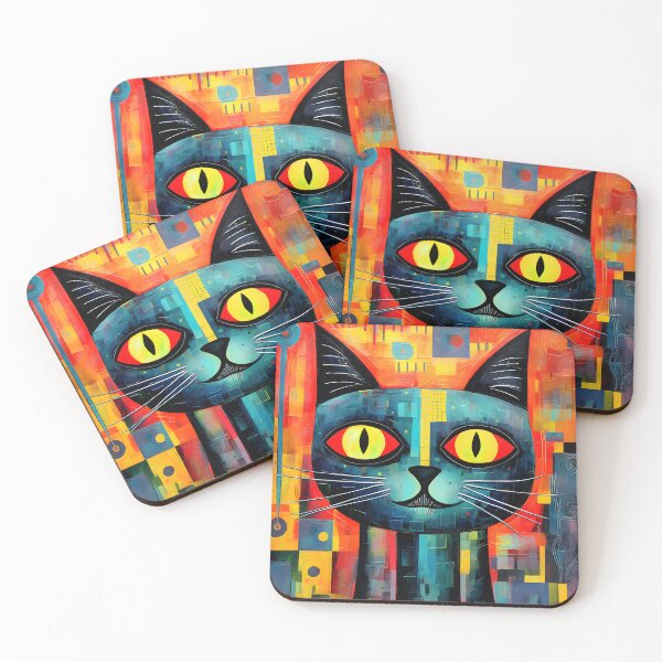 Item preview, Abstract Cat #3 designed and sold by DigiWorldAi.