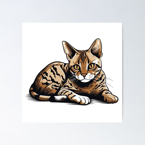 Item preview, BengalPaws Playful Design - Activity Inspires Bengal Cat Breed Fans designed and sold by DooodleGod.