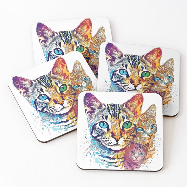 Item preview, Bengal Cat Collage Art - The Feline Beauty of Striping Tigers & Roaring Jungle Adventure, by BengalBuddies. Perfect Nature Theme Decor for Cat Lovers. designed and sold by DooodleGod.