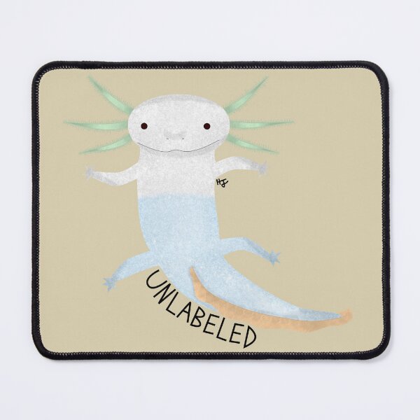 Item preview, Unlabeled Pride Flag Axolotl designed and sold by HopelessHazard.