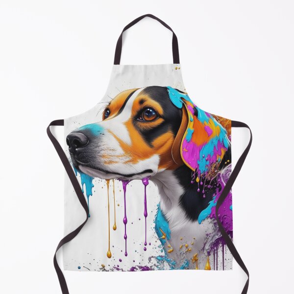 Item preview, Beagle With Paint Splashes Art Inspired By Dog Breeds designed and sold by CDC40.