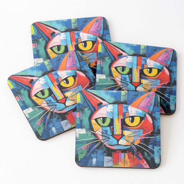 Item preview, Abstract Cat #5 designed and sold by DigiWorldAi.
