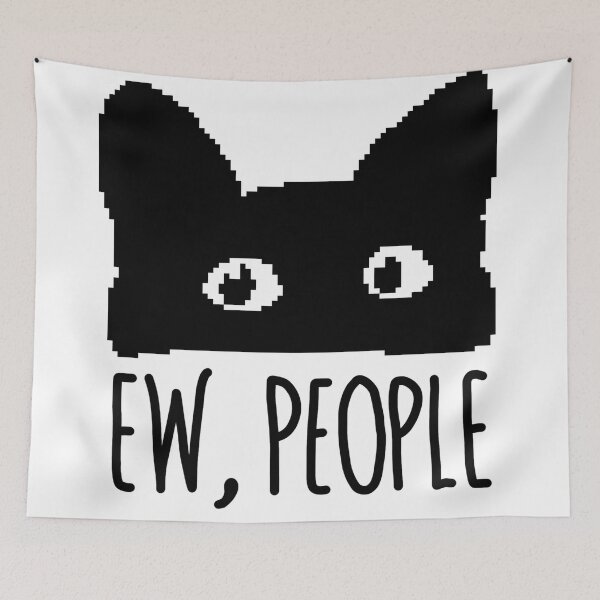 Item preview, Ew people funny cat pun designed and sold by Loveartse.