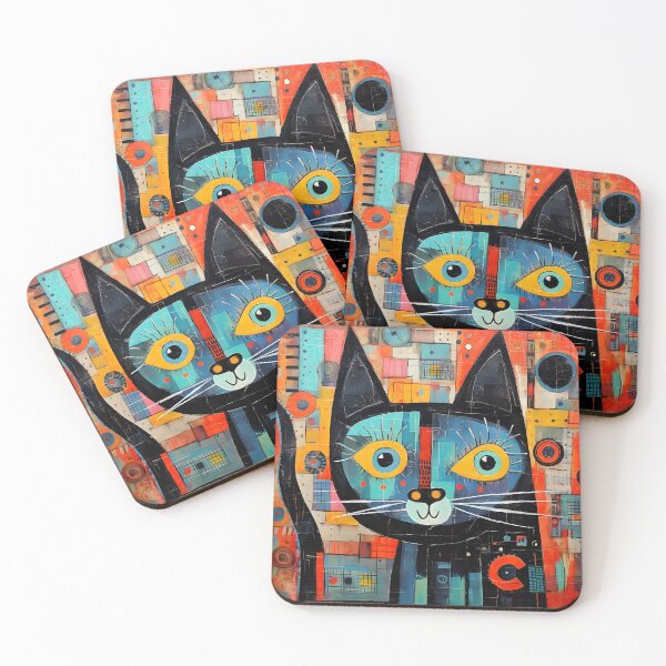 Item preview, Abstract Cat #6 designed and sold by DigiWorldAi.