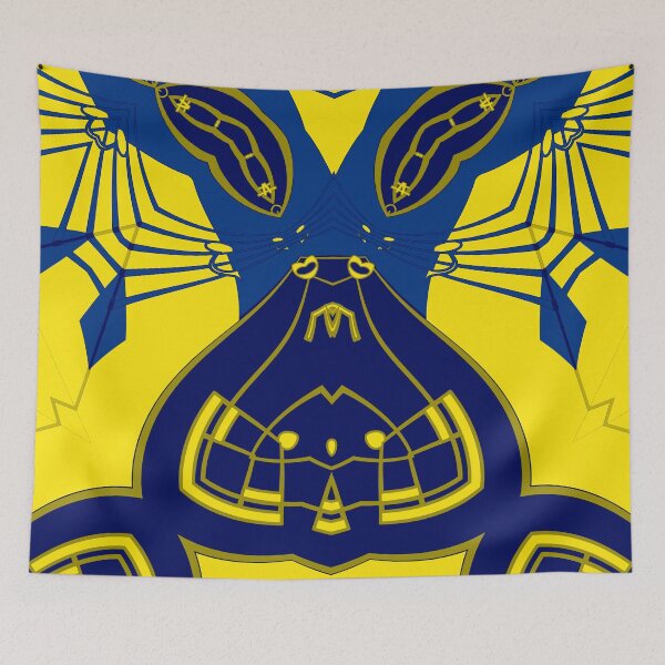 Item preview,  *Attractive yellow and blue abstract music - An Alien musician in a cosmic geometric space  art music notes - Great Gift for musicians, pianists, guitarists, and music lover* designed and sold by Ralek.
