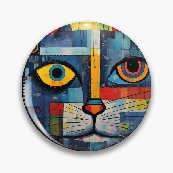 Item preview, Abstract Cat #7 designed and sold by DigiWorldAi.