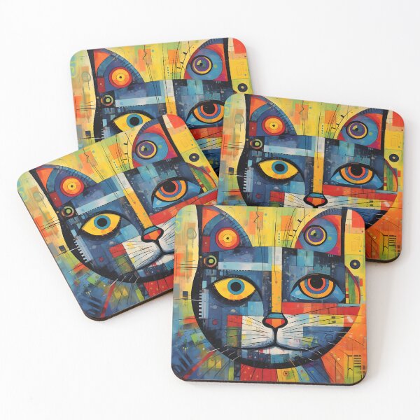 Item preview, Abstract Cat #7 designed and sold by DigiWorldAi.