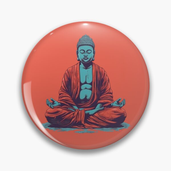 Item preview, Illustration of Buddha meditating. Warm and cold colors. designed and sold by DreamscapePixel.