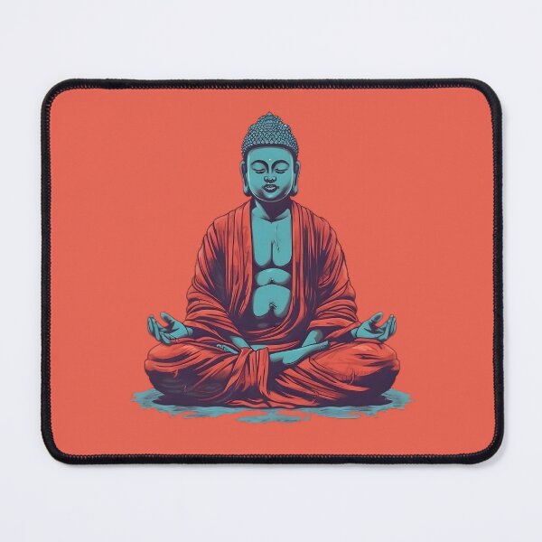Item preview, Illustration of Buddha meditating. Warm and cold colors. designed and sold by DreamscapePixel.