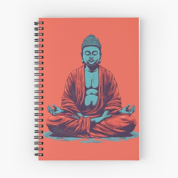 Item preview, Illustration of Buddha meditating. Warm and cold colors. designed and sold by DreamscapePixel.