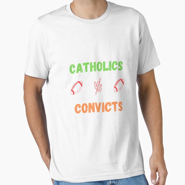 Vista previa del artículo con la obra «Católicos Vs Convictos», diseñado y vendido por vargass street.