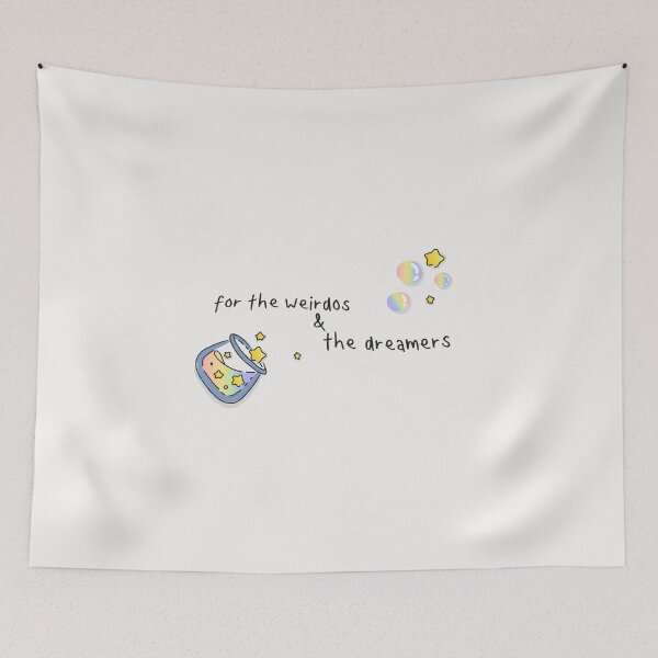 Item preview, for the weirdos and the dreamers | red, white and royal blue  designed and sold by Pinu92.