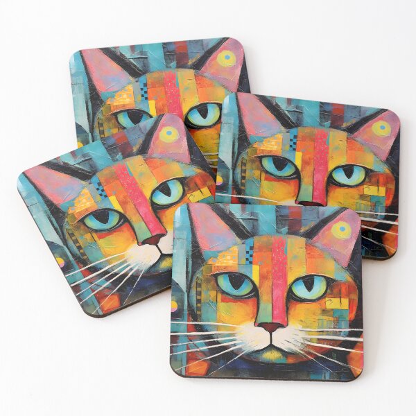 Item preview, Abstract Cat #9 designed and sold by DigiWorldAi.