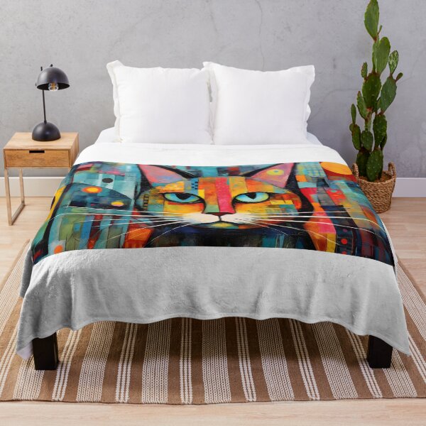 Item preview, Abstract Cat #9 designed and sold by DigiWorldAi.