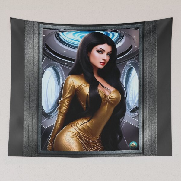 Item preview, The Lovely Atrania Estaphina Beautiful Fantasy AI Concept Art Portrait by Xzendor7 designed and sold by Xzendor7 Digital Art Creations.