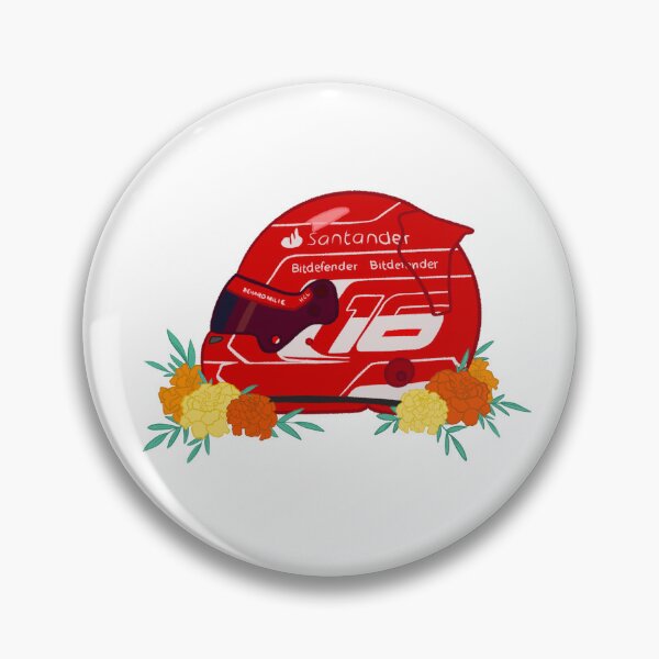 Artikelvorschau, Charles Leclerc 2023 Helm mit Blumen entworfen und verkauft von OriDraws.
