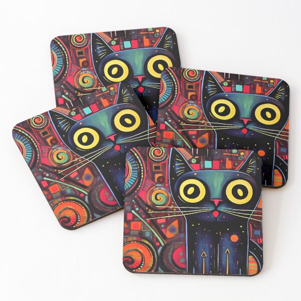 Item preview, Abstract Cat #10 designed and sold by DigiWorldAi.
