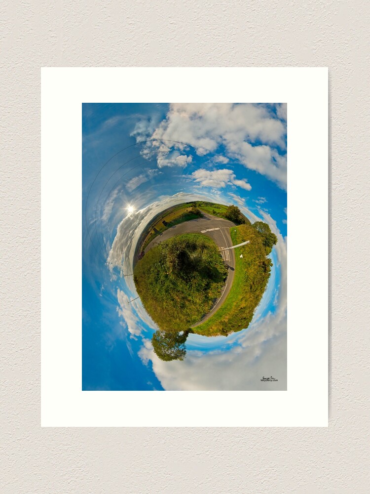 Alternate view of Country Roads - Killea Crossroads, Derry, N. Ireland Art Print