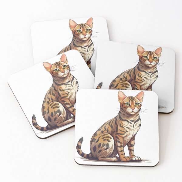 Item preview, Bizzy Cats: Whimsical Illustrations of Playful Bengals for Feline designed and sold by DooodleGod.