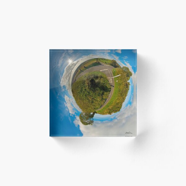 Country Roads - Killea Crossroads, Derry, N. Ireland Acrylic Block