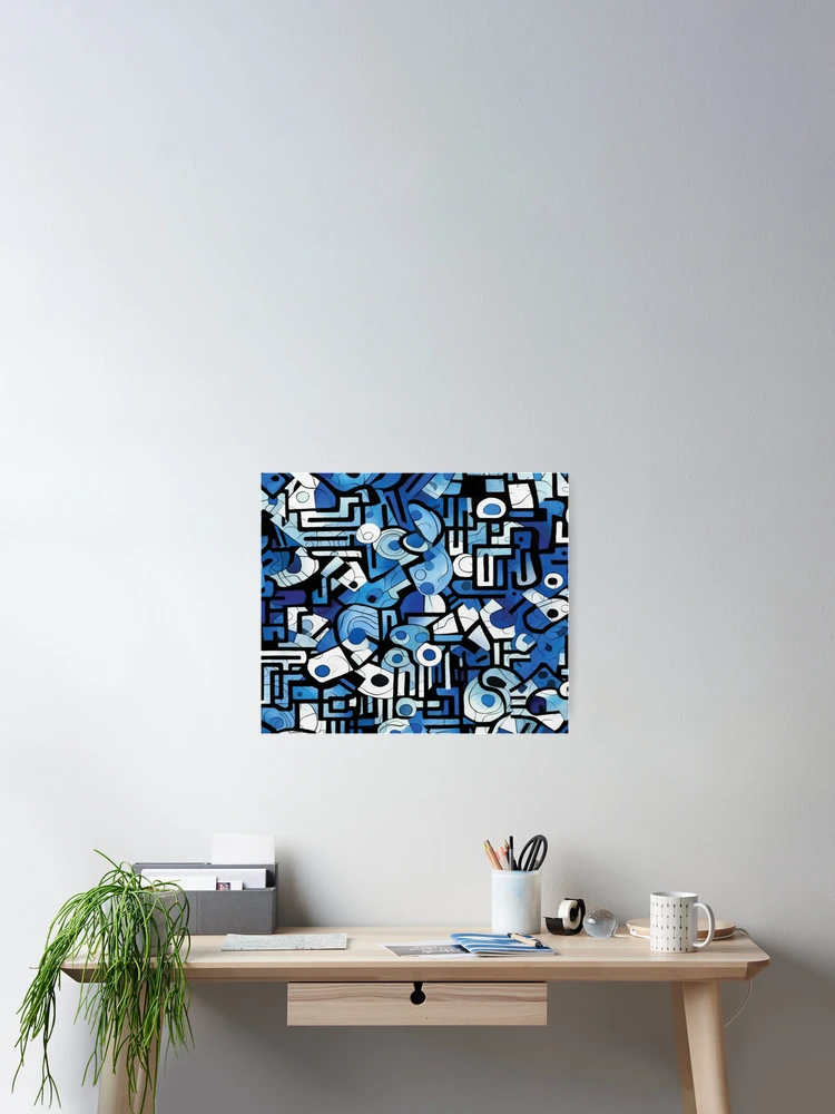 Thumbnail 2 of 3, Poster, Abstract Pattern designed and sold by Smiling Collie Designs.