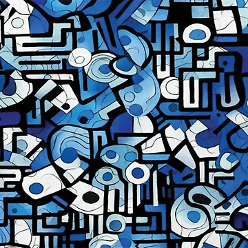 Artwork thumbnail, Abstract Pattern by Smiling Collie Designs