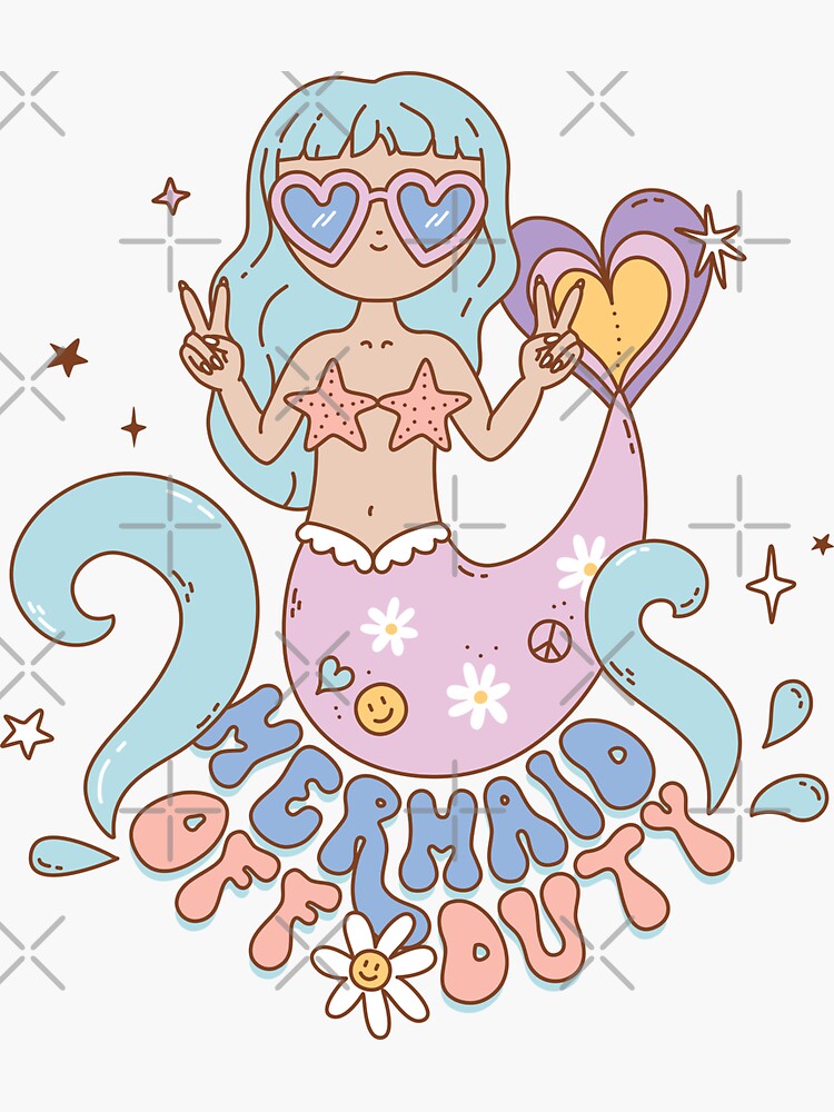 Mermaid Off Duty Decal