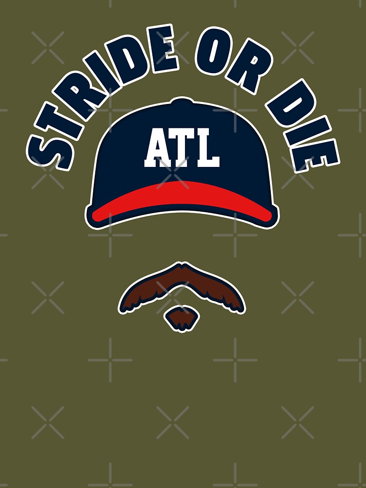 InkadelicApparel Spencer Strider Mustache Atlanta Braves Rookie Pitcher Fan ATL Baseball Ace Chop Champs Georgia Unisex T-Shirt