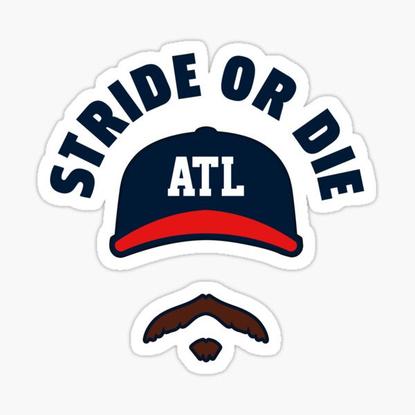 Spencer Strider Stride or Die 99 Mustache Atlanta Braves 