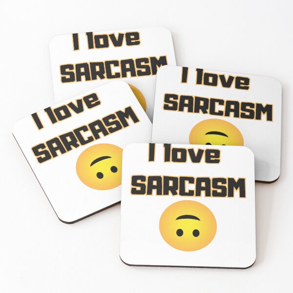 Item preview, I love Sarcasm, funny print, emoji designed and sold by Impulsshop.