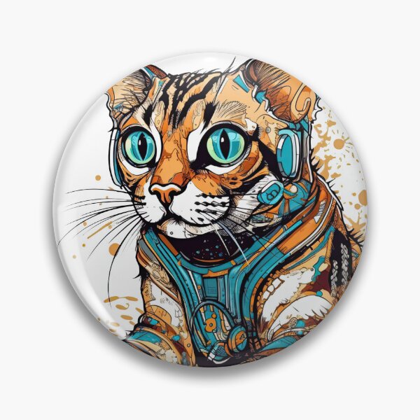 Item preview, Bengal Innovations - Sleek High-Tech Cat Designs for Futuristic Feline Lovers. designed and sold by DooodleGod.