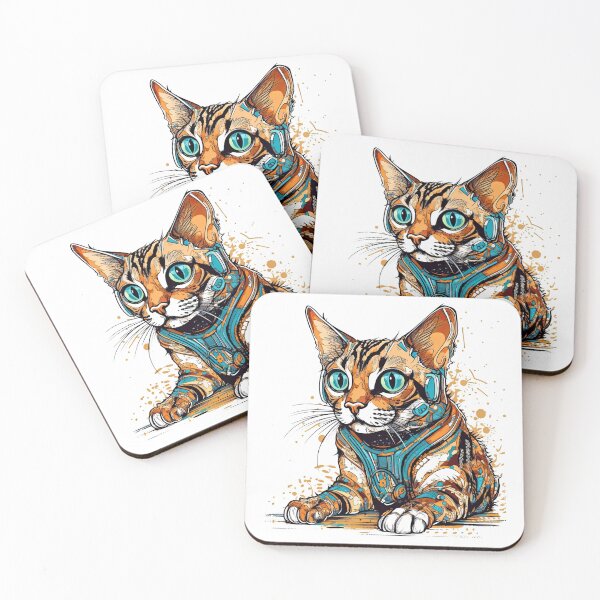 Item preview, Bengal Innovations - Sleek High-Tech Cat Designs for Futuristic Feline Lovers. designed and sold by DooodleGod.