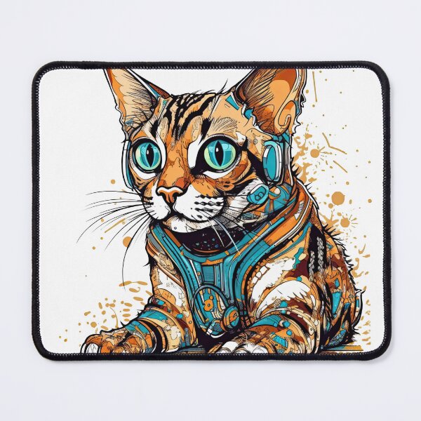 Item preview, Bengal Innovations - Sleek High-Tech Cat Designs for Futuristic Feline Lovers. designed and sold by DooodleGod.
