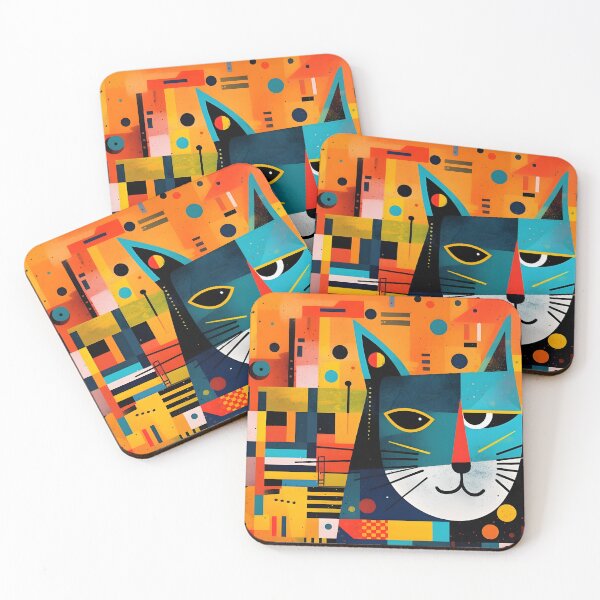 Item preview, Abstract Cat #12 designed and sold by DigiWorldAi.