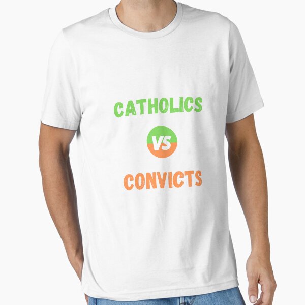 Vista previa del artículo con la obra «Católicos Vs Convictos», diseñado y vendido por vargass street.