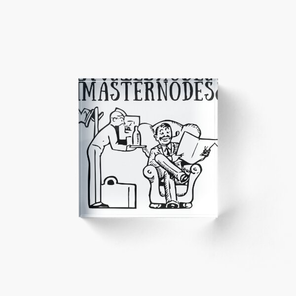 Masternodes Acrylic Block
