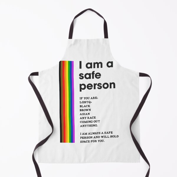 Item preview, Womens I am a Safe Person LGBTQ Ally Safe Space Pride Rainbow Flag V-Neck designed and sold by tymngungdap.