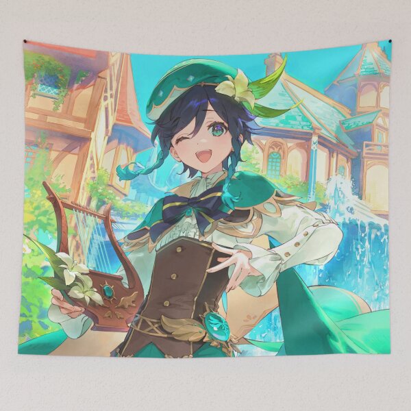 Item preview, Genshin Impact - Venti Official Birthday Artwork 2023 designed and sold by Krimsy.
