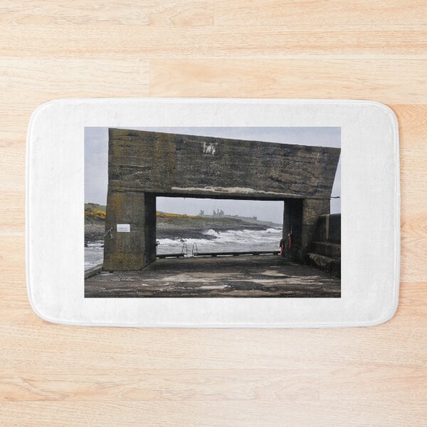 Item preview, Craster Sea Wall View of Dunstanburgh Castle, Northumberland, UK designed and sold by Richard Flint.