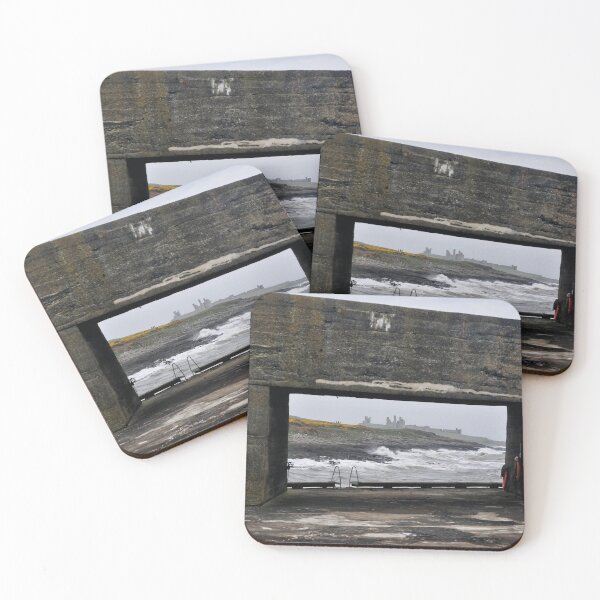 Item preview, Craster Sea Wall View of Dunstanburgh Castle, Northumberland, UK designed and sold by Richard Flint.