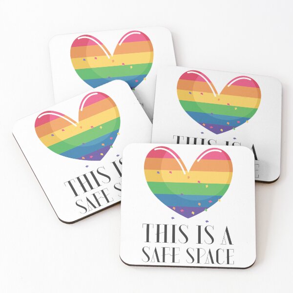 Item preview, Safe Space For Everyone - Heart - White Background designed and sold by tymngungdap.