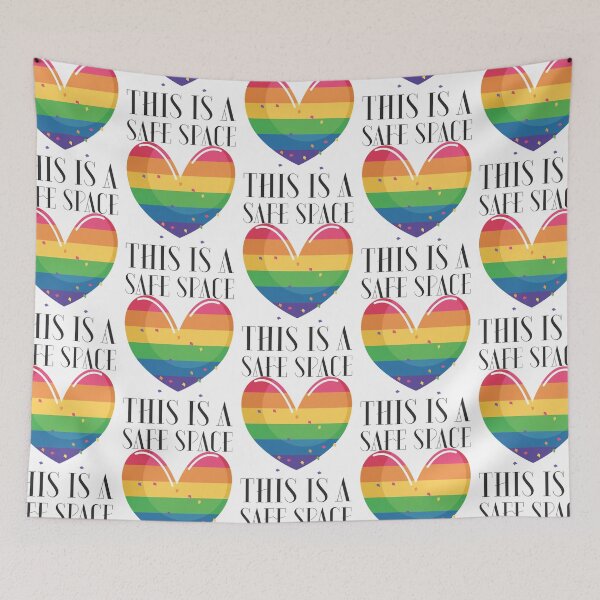 Item preview, Safe Space For Everyone - Heart - White Background designed and sold by tymngungdap.