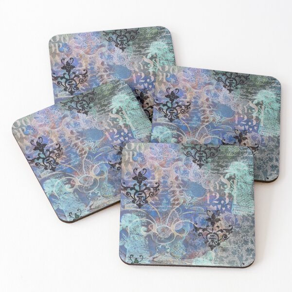Item preview, Vintage blue ornaments designed and sold by Design-Arte.