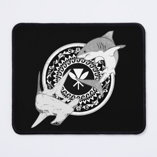 Item preview, Kanaka Maoli Hammerhead Great White Shark designed and sold by NicGrayGraphic.