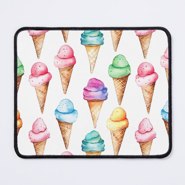 Item preview, Watercolour Ice Cream Seamless Pattern designed and sold by PatternStudios.