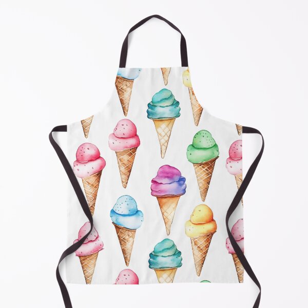 Item preview, Watercolour Ice Cream Seamless Pattern designed and sold by PatternStudios.