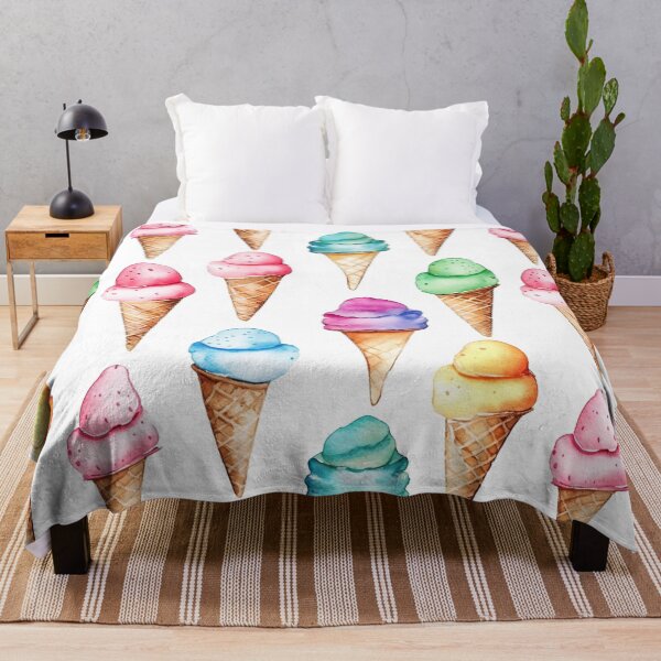 Item preview, Watercolour Ice Cream Seamless Pattern designed and sold by PatternStudios.