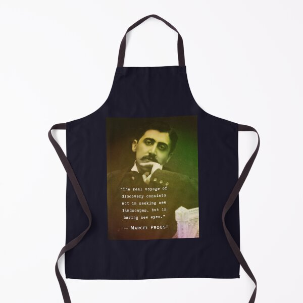 Item preview, Marcel Proust quote: The real voyage of discovery consists, not in seeking new landscapes, but in having new eyes. designed and sold by artbleed.